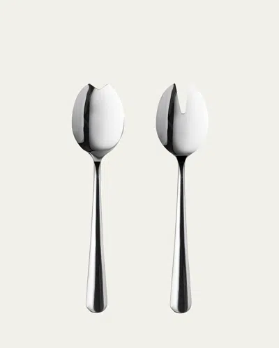 Mepra Neve 2-piece Salad Serving Set, Mirror In Metallic