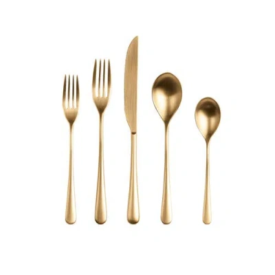Mepra Neve Flatware Set In Gold