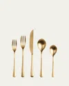 Mepra Neve Ice Gold 5-piece Flatware Place Setting