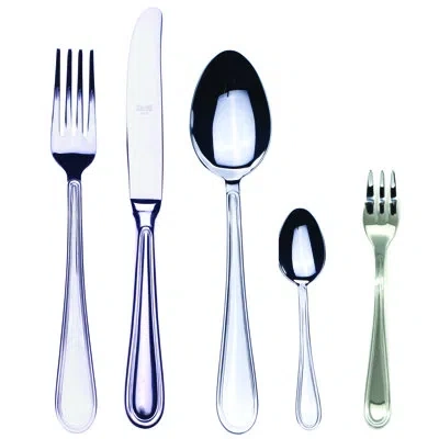 Mepra Norma Flatware Set With Cake Forks - 30 Pieces - Stainless Steel
