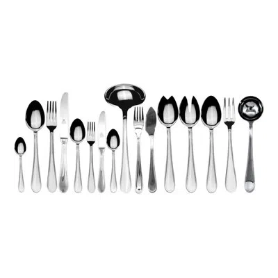 Mepra Norma Flatware Set With H/h Knives - 126 Pieces - Stainless Steel