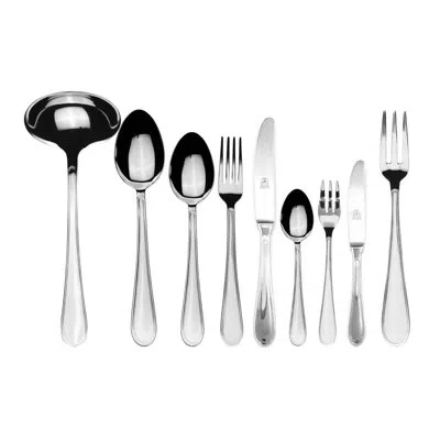 Mepra Norma Flatware Set With H/h Knives - 39 Pieces - Stainless Steel