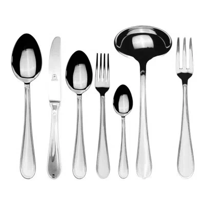 Mepra Norma Flatware Set With H/h Knives - 51 Pieces - Stainless Steel