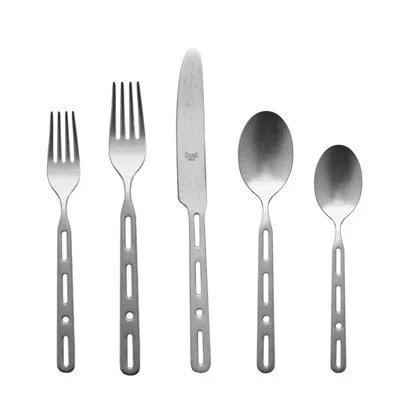 Mepra Officina Flatware Set - 5 Piece - Silver