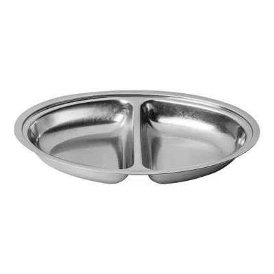 Mepra Original Vintage 18/10 Stainless Steel Divided Serving Dish In Silver