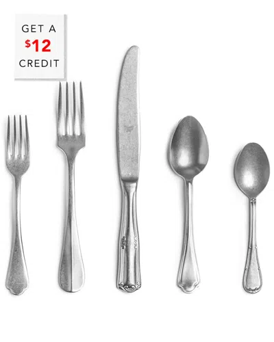 Mepra Original Vintage 5pc Place Setting With $12 Credit In Silver