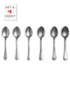 Mepra Original Vintage 6pc Coffee Spoon Set With $8 Credit In Silver