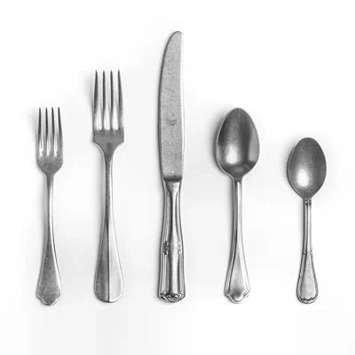 Mepra Original Vintage Flatware Set - 20 Pieces - Pewter