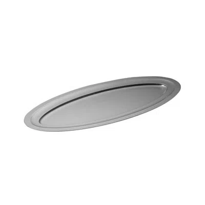 Mepra Original Vintage Oval Serving Fish Plate - 12 Pieces - Stainless Steel In Silver