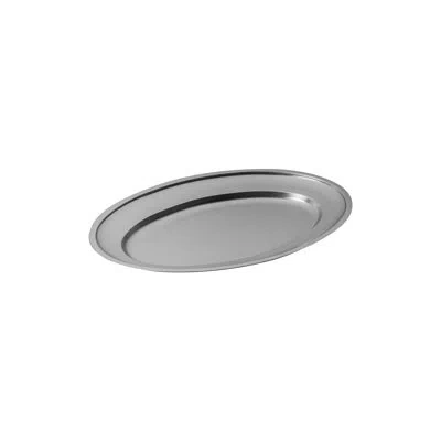 Mepra Original Vintage Oval Serving Plate  - 6 Pieces - Stainless Steel In Silver