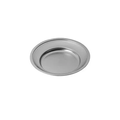 Mepra Original Vintage Round Serving Plate With Reinforced Edges - 1 Piece - Stainless Steel In Silver