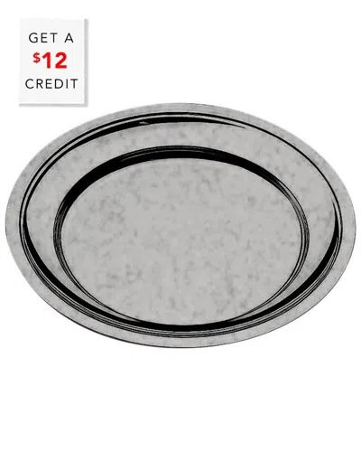 Mepra Oval Tray With $12 Credit In Silver