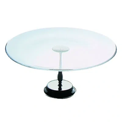 Mepra Palace Cake Plate With Base - 6 Pieces - Clear