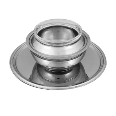 Mepra Palace Caviar Dish H: 7-1/2" C: 5-1/8 Oz. In Silver