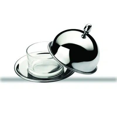 Mepra Palace Macaroons Server, D: 5-7/8", H: 4" In Silver
