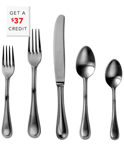 Mepra Perla 5pc Place Setting With $37 Credit In Black