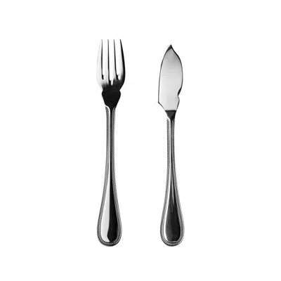 Mepra Perla Flatware Fish Set - 24 Pieces - Stainless Steel