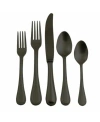 Mepra Perla Flatware Set, 20 Pieces In Black
