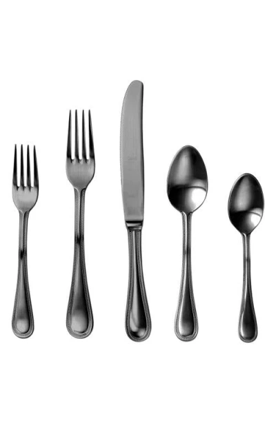 Mepra Perla Ice 5-piece Place Setting In Black