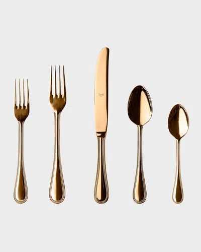 Mepra Perla Oro 20-piece Flatware Set In Gold