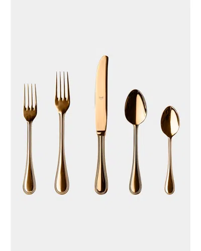 Mepra Perla Oro 20-piece Flatware Set In Gold