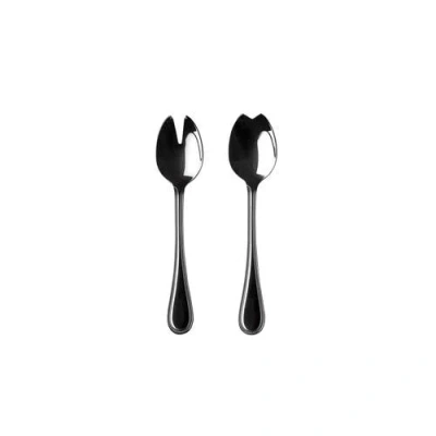 Mepra Perla Salad Serving Set In Black