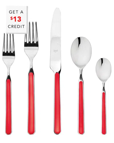 Mepra Place Set. 5 Pz.fantasia Rosso With $13 Credit In Red