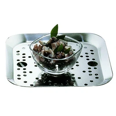 Mepra Plateau Royal 18/10 Stainless Steel Platter In Silver