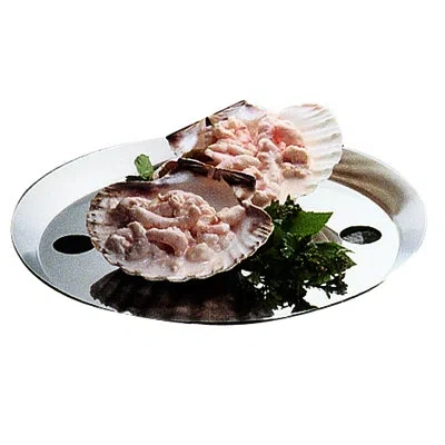 Mepra Plateau Royal 18/10 Stainless Steel Tray In Silver
