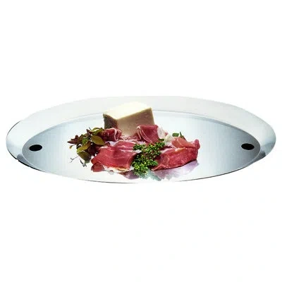 Mepra Plateau Royal 18/10 Stainless Steel Tray In Silver