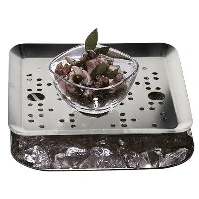 Mepra Plateau Royal Square Cooling Bowl For Buffet With Insert - 1 Piece - Ice