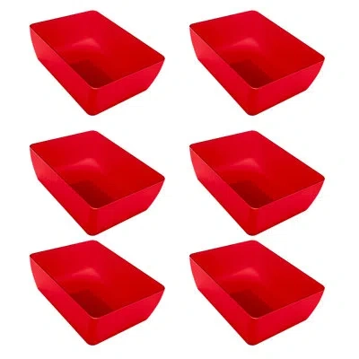 Mepra Polycarbonate Bowl - 6 Pieces In Red