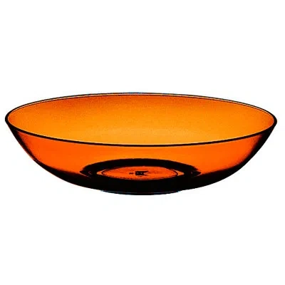 Mepra Polycarbonate Deep Bowl - 12 Pieces In Amber