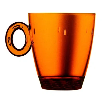 Mepra Polycarbonate Mug - 6 Pieces - In Amber