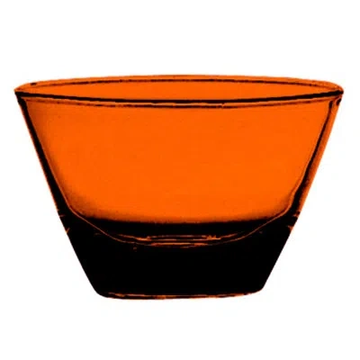 Mepra Polycarbonate Round Bowl 4.75" - 12 Pieces In Amber