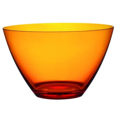 Mepra Polycarbonate Round Bowl - 6 Pieces In Amber