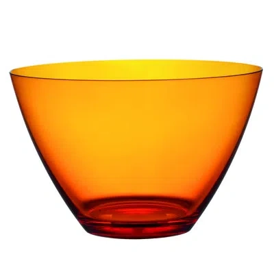 Mepra Polycarbonate Round Bowl 8.66" - 12 Pieces In Amber