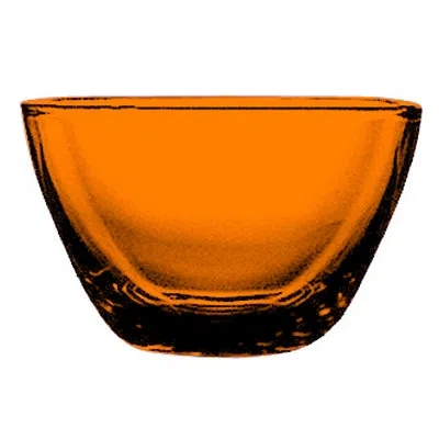 Mepra Polycarbonate Square Bowl - 12 Pieces In Amber
