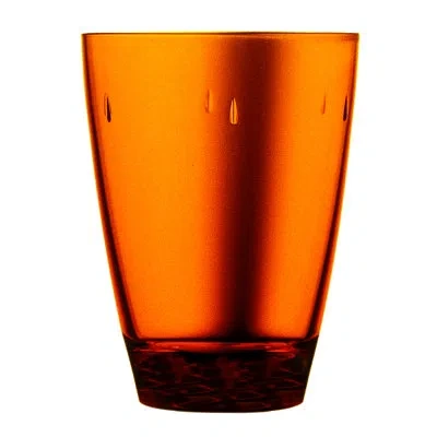 Mepra Polycarbonate Tumbler 15 oz - 6 Pieces In Amber