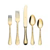Mepra Pvd Titanium Coated Flatware 5-piece Place Setting In Gold
