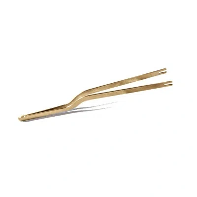 Mepra Quartaposata Stainless Steel Kitchen Tong In Gold