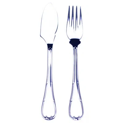 Mepra Raffaello Flatware Fish Set - 24 Pieces - Stainless Steel