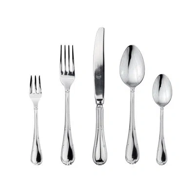 Mepra Raffaello Flatware Set With Cake Forks - 30 Pieces - Stainless Steel In Silver
