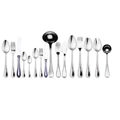 Mepra Raffaello Flatware Set With H/h Knives - 126 Pieces - Stainless Steel