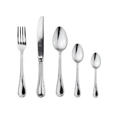 Mepra Raffaello Flatware Set With Moka Spoons - 30 Pieces - Stainless Steel