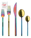 Mepra Rainbow 20pc Flatware Set With $127 Credit