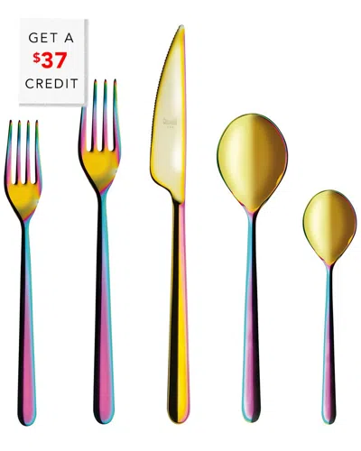 Mepra Rainbow 5pc Flatware Set With $37 Credit In Multi