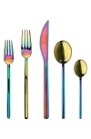 Mepra Rainbow 5-piece Place Setting In Animal Print