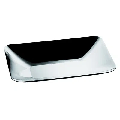 Mepra Rectangular Tray; Uno L: 15" W: 9-7/8" C: 101-1/2 Oz. In Silver