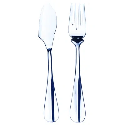 Mepra Roma Flatware Fish Set - 24 Pieces - Stainless Steel